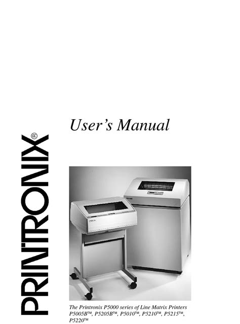 Service manual okidata printronix p5000 series line matrix printers. - The no b s guide to linux with cd rom.