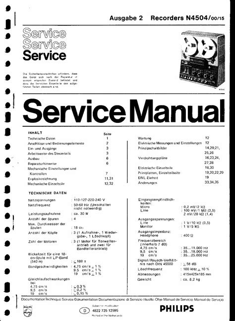 Service manual philips n4504 tape recorder. - Gdańscy ludzie morza w xvi-xviii w..