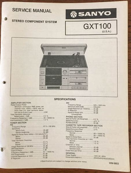 Service manual sanyo gxt100 stereo component system. - Ilts learning behavior specialist i 155 exam secrets study guide ilts test review for the illinois licensure.