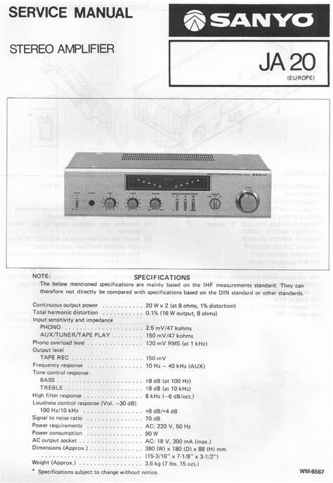 Service manual sanyo ja20 stereo amplifier. - New oxford modern countdown teachers guide.
