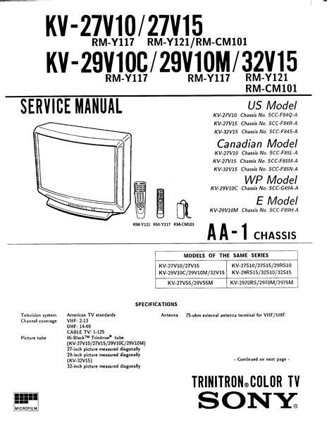 Service manual sony kv 27s40 kv 27v45 color tv. - Zaburzenia dyfuzji w przewlekłych chorobach płuc..