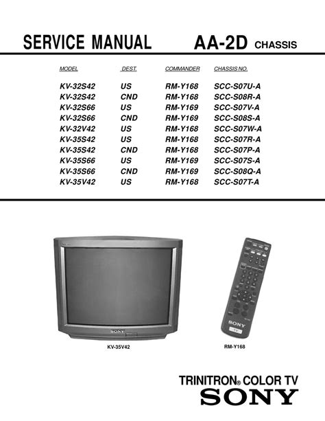 Service manual sony kv 32s42 trinitron color tv. - Hitachi 32ld4550u 32inch lcd tv service manual.