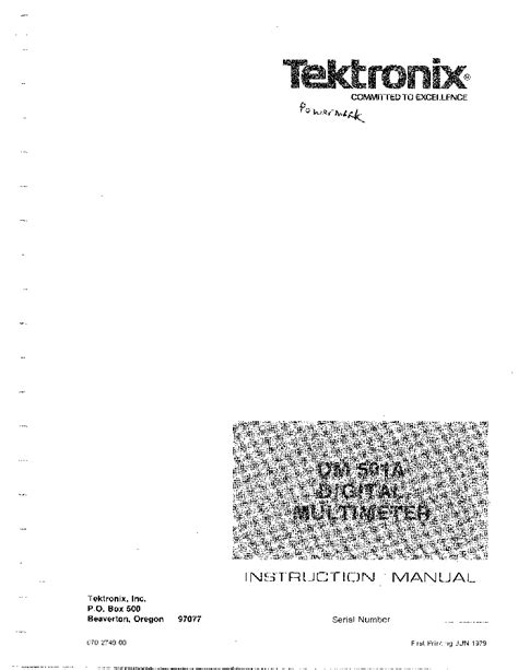 Service manual tektronix dm 501 dm 501a digital multimeter. - American tobacco cards a price guide and checklist.