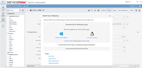 ServiceNow Integration Online Help Site24x7