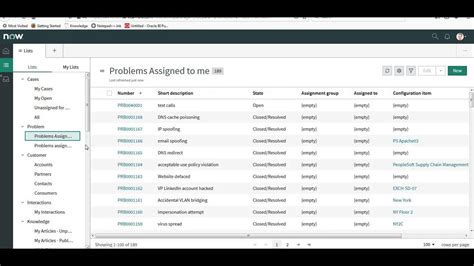 ServiceNow Navigating the List View YouTube