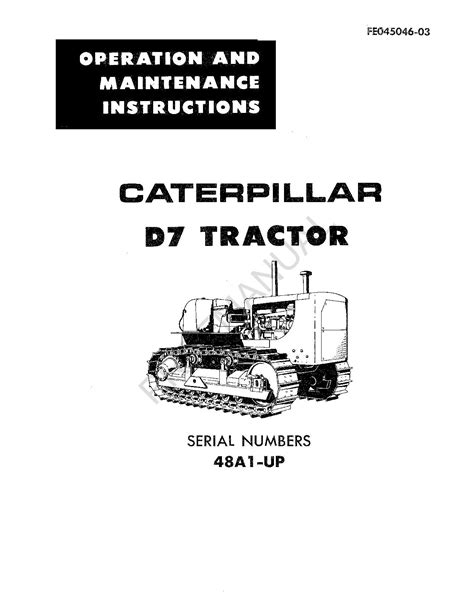 Serviceanleitung caterpillar d7 traktor seriennummern 47a1 bis 48a1 bis. - Mg midget workshop repair manual download 1961 1979.