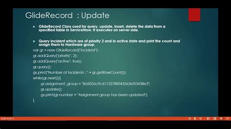 Servicenow gliderecord work notes. setForceUpdate () does &bull; When you might ne...
