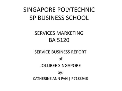 Services marketing - Jollibee Singapore - SlideShare