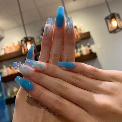 Services offered by l.a. nails loves park. OUR SERVICES. PEDICURE. SEA SALT PEDICURE: $30-Includes nail trimming -Cuticle clean, ... Extra $5+ for particular shapes, long nails, take off, and French. ACRYLIC FULL SET SHORT: $50+ Fill 40+ ACRYLIC FULL SET MEDIUM: $55+ ... LOVES PARK ‚ IL 61111. Phone: ... 