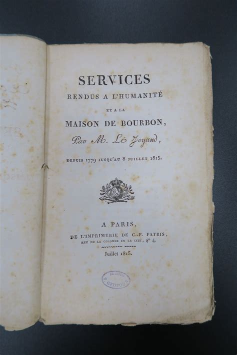 Services rendus à l'humanité et à la maison de bourbon depuis 1779 jusqu'au 8 juillet 1815. - John deere shop manual 2840 2940 2950 i t shop service.