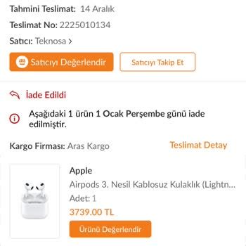 Servis sırasında Apple Ürünü'nüzün depolama ortamındaki içerikler silinebilir, yerleri değiştirilebilir ve/veya yeniden formatlanabilir.