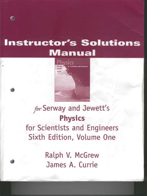 Serway jewett physics instructor manual volume 2. - Manuale di manutenzione frizione yanmar saildrive sd20.