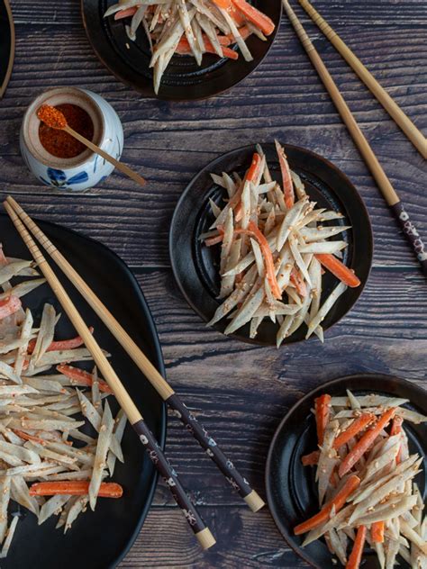 Sesame Burdock Root Salad - Healthy World Cuisine