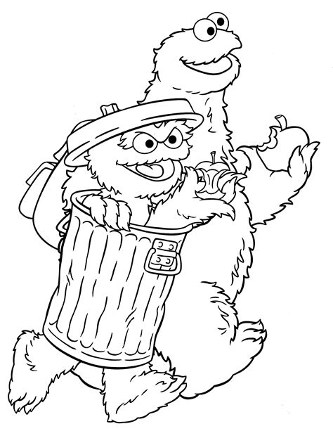 Sesame Street Characters Pages Coloring Pages