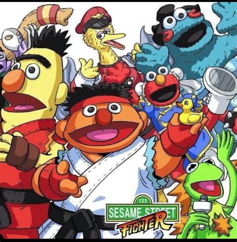 Sesame Street Fighters - Sesame Street The Mary Sue