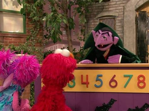 Count with the Count is a 1975 Sesame Street storybook featuring Count von Count. The Count counts up to 10, from one wonderful counting book to two sticky cobwebs, three furry spiders, four flickering candles, five new toothbrushes, six scary ghosts, seven silly Twiddlebugs, eight squeaking bats, nine liverwurst sandwiches and ten dazzling bolts of lightning. The cardboard pages are cut out .... 