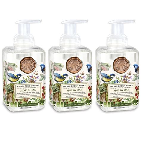 Set / 3 Michel Design Works Foaming Hand Soaps Birds