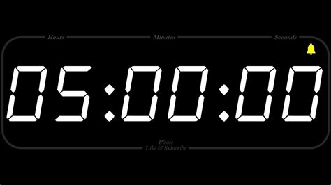 Set A Timer For 5 Hours