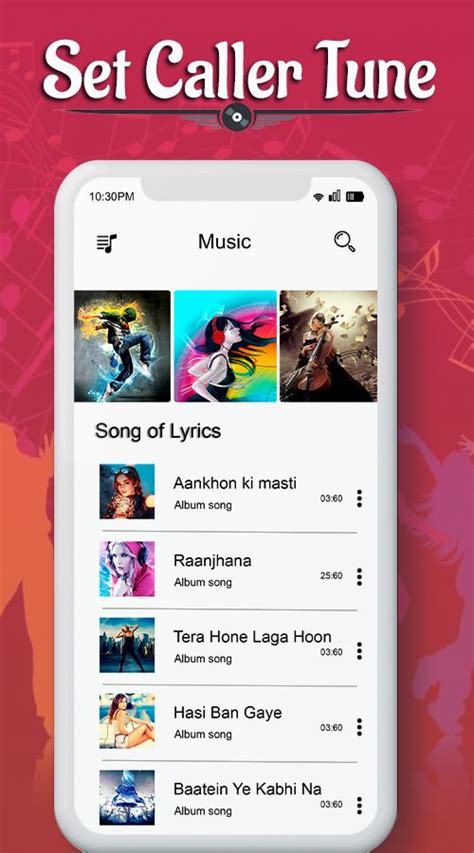 Set Caller tune Song Android Source Code by TechnobyteInfotech Codester