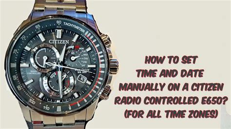 Set Time On Citizen Eco Drive Watch