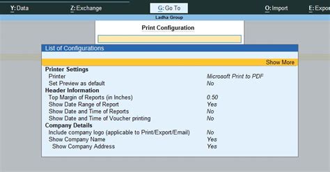 Set Up Tally Prime-Data Path, Language Settings, E-mail, Export …