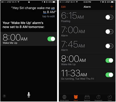 Set alarm 22 minutes. 2. Ask Siri to Set an Alarm . If you are on the go and cannot grab your phone to set an alarm, you can ask Siri to create one for you. Similar to how you can use Siri to answer phone calls or reply to texts, you can make it set an alarm by following these steps:. To activate Siri, long-press the Side or Home button or say "Hey Siri."; Simply tell Siri the time you would like to set an alarm for. 