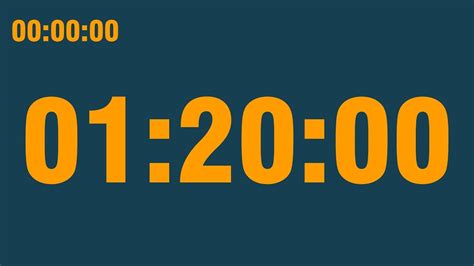 Set alarm for 1 hour and 20 minutes. Timer for 1 hour [Countdown] with 15 min LOUD alarm @TimerClockAlarmPlease adjust your speakers volume before start this timer.It can be used for workouts, ... 