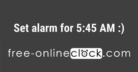 Set alarm for 5 45 a.m.. Things To Know About Set alarm for 5 45 a.m.. 