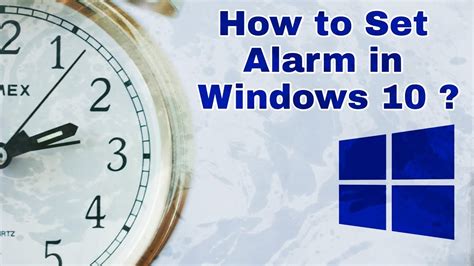 Set an alarm for 10. Windows 10 has a built-in alarm clock app, which you can set up using the following steps. 1. Type "alarm" into the Windows search box. 2. Click the "Alarms & Clock" icon. 3. Click the... 