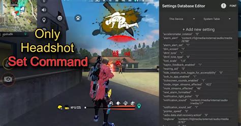 Set edit commands free fire headshot.  In this video, we'll show you how ...