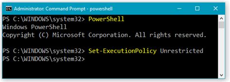 Set execution policy unrestricted force.  # It installs or updates a list of appl...