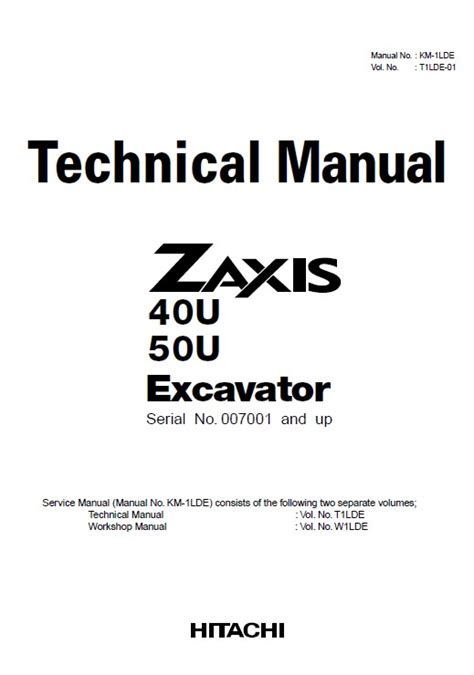 Set manuale di servizio per escavatore hitachi zaxis 40u 50u 55ur. - Yanmar marine service manual 4lha dtp.