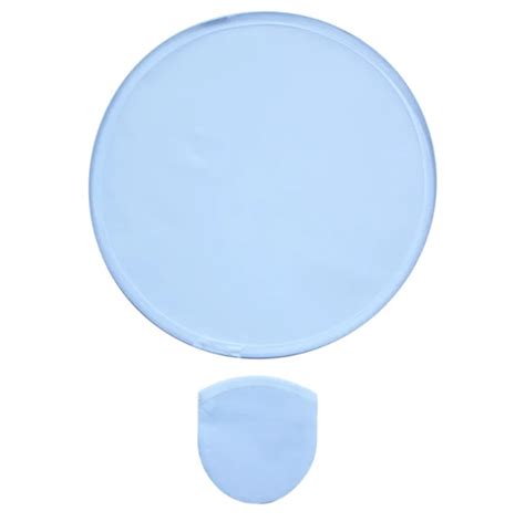 Set of 10- Blank White Polyester Round 9.8" Foldable Flying Disc Fan …