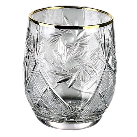 Set of 6 Crystal Cut Beverage Glassware Set - Walmart