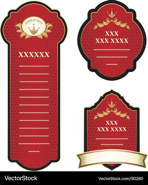 Set of labels Royalty Free Vector Image VectorStock
