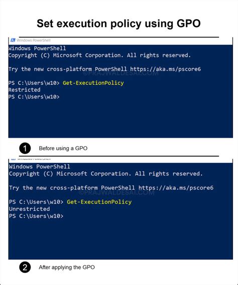 Set powershell execution policy gpo. exe call); Bypass is a potential security risk...