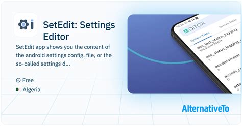 Setedit old version.  SetEdit or Settings Database Editor app allows you to tweak advanc...