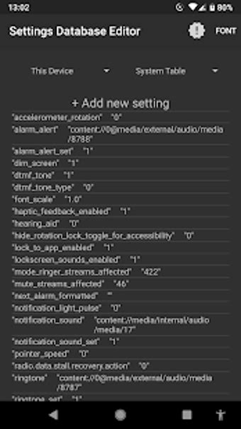 Setedit settings database editor.  SetEdit or Settings Database Editor enables use...
