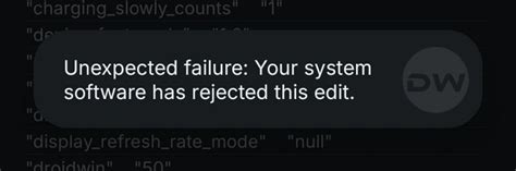 Setedit your system software has rejected this edit. .  ...