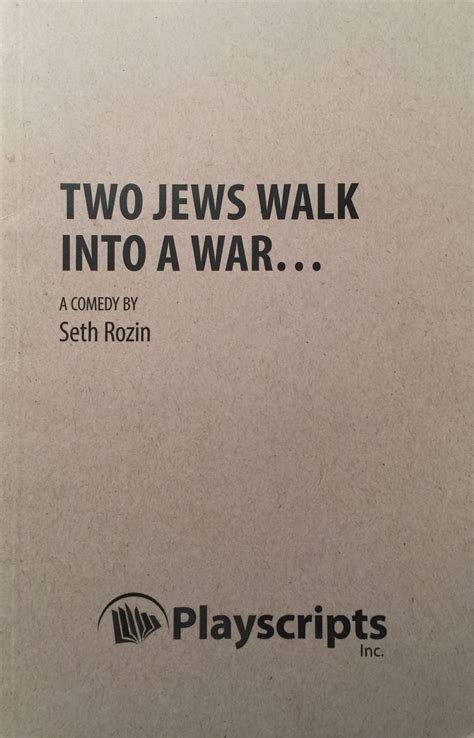 Seth Rozin’s “ Two Jews Walk Into a War’ - Broad Street Review