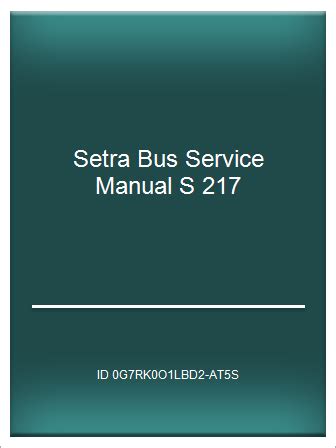 Setra bus service handbuch s 217. - Yamaha tdm850 1996 2001 werkstatt service reparaturanleitung.