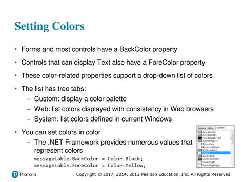 Setting BackColor to System Colors (like "Control")