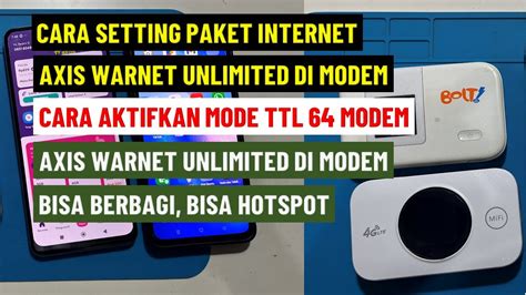 Setting Internet Axis Di Modem
