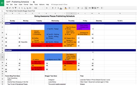 Setting Up A Quick and Easy Publishing Calendar for Your Blog