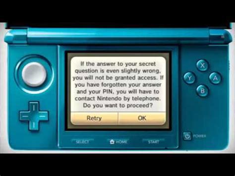Setting Up Nintendo 3DS Parental Controls