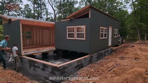 Setting a 2 story cabin on a foundation. Esh