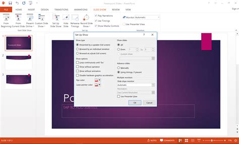 Setting a PowerPoint Slide Show to Loop Continuously