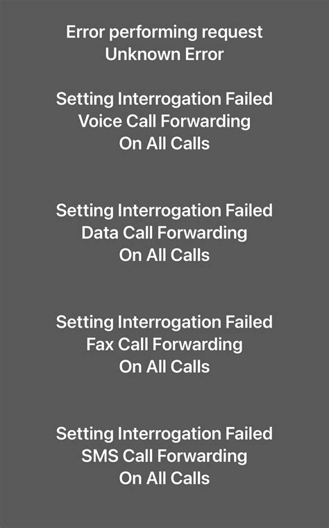 Dec 29, 2020 · Setting Interrogation Succeeded. Sync Data Circuit Call Forwarding. When Unreachable. Forwards to **A number that is not associated with me or my family at all** And so, I am worried my calls are being forwarded to an unknown source, and so I was wonder if this is malicious/shady business on my phone by having these two settings enabled: . 