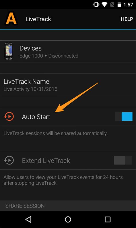 Setting up Strava Beacon in the Garmin Connect App