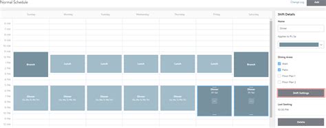 Setting up Turn Controls in Availability Planning - OpenTable